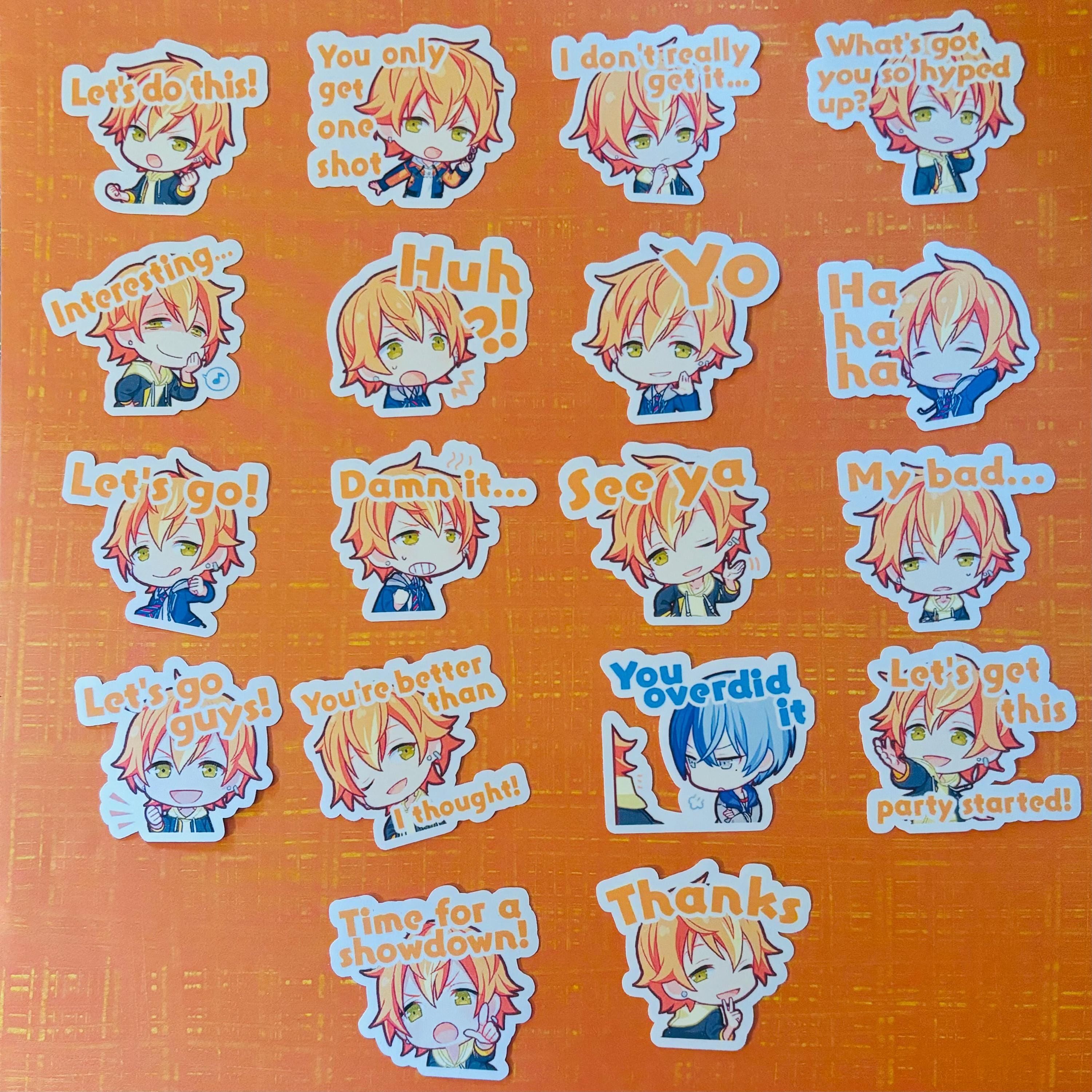 Project Sekai Colorful Stage Vivid Bad Squad VBS Akito Shinonome Chat Emoji Emotes Stationery Flake Stickers