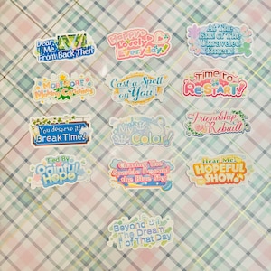 Projeto Sekai Palco colorido Mais Salto MMJ Minori Hanasato Haruka Kiritani Airi Momoi Shizuki Hinomori Adesivos de logotipos de eventos
