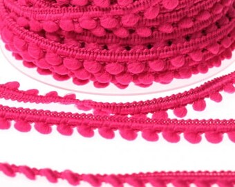 / Taille moyenne 10/ mm /Écru # d par m/ètre Pom Pom frange Garniture Pompon/