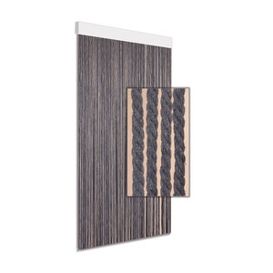 Fly curtain/door curtain/decorative door curtain Cotton Rope gray 100x220 cm