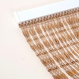 Zanzariera/tenda per porta/tenda per porta con perline Cyprus - beige 90x210 cm