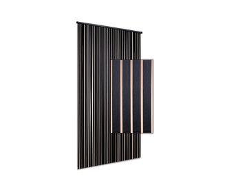 Rideau à deux battants/rideau de porte/Rideau de porte/Türvorhang/Rideau de porte/Rubans Haute Qualité - noir 100x220