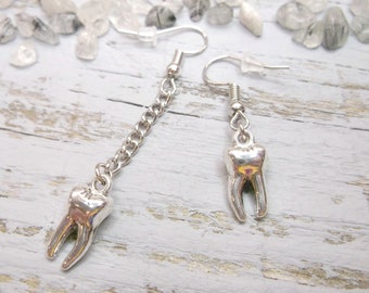 Tooth Earrings: Dentist Dental Hygienist Gift