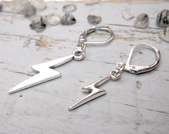 Boucles D'oreilles Pendantes CZ éclair - Style Streetwear Hip Hop Unisexe Homme Femme