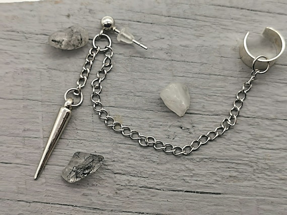 ピアス Spike Pendant Drop Clip-On Earrings il_1080xN.2908295483_8syu.jpg