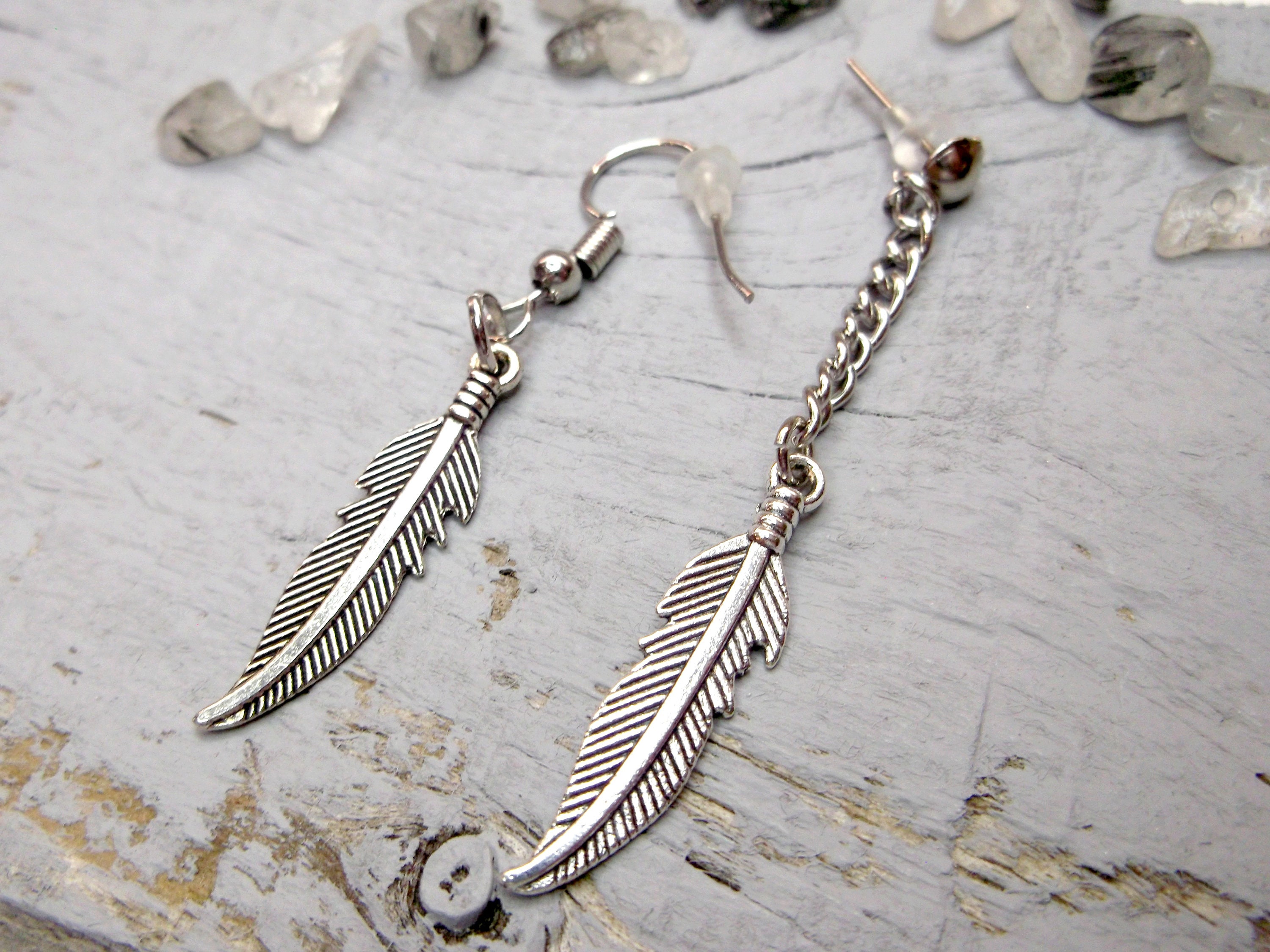Sterling Silver Dangle Meander Earrings - GREEK ROOTS