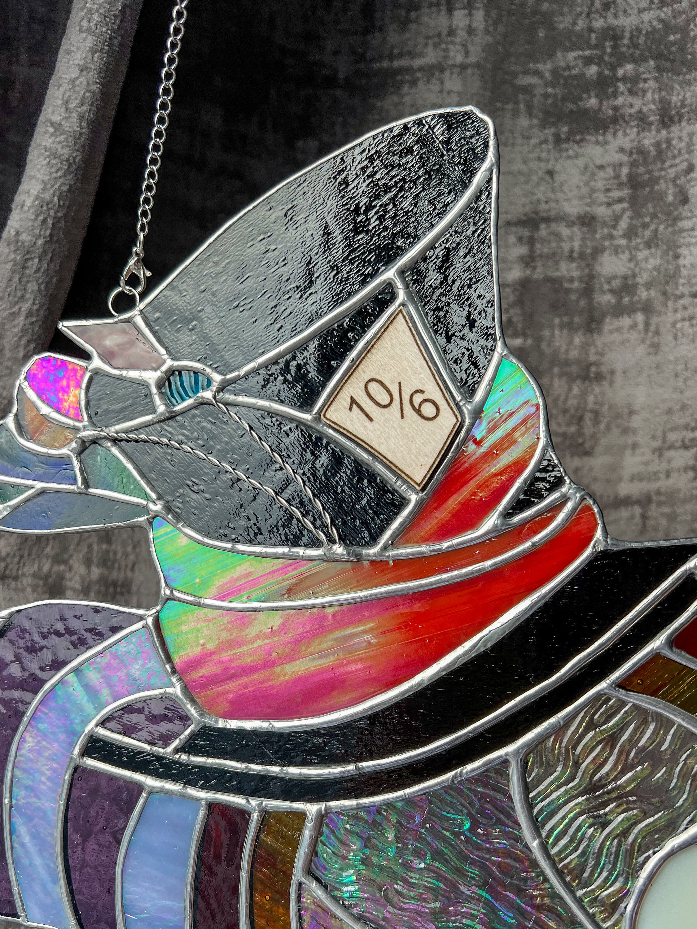 ステンドグラス　Alice in wonderland パネル ステンドグラス Alice in wonderland パネル Stained Glass Hanging