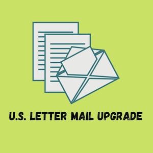 Actualización de patrón de papel // Actualización de correo postal de EE. UU. // Reciba su patrón de tejido por correo postal (solo para clientes estadounidenses) // Sin seguimiento