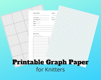 Papel cuadriculado imprimible para tejedores (Descargar PDF)