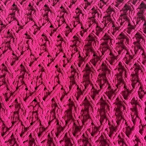 Blanket Pattern Download // PATTERN: Cable Weave Blanket // Loop Yarn Pattern // Finger Knitting // Chunky Knit // Alize Puffy // Lattice