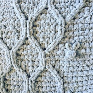 PATTERN: Easier Hexagon Honeycomb Bee Blanket - Loop Yarn Finger Knitting (PDF Download)