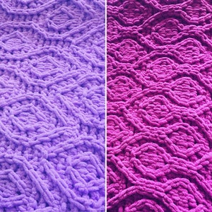BUNDLE DI METÀ SECOLO: Motivi geometrici a maglia // Modelli di filato ad anello // Lavoro a maglia con le dita // Pacchetto a due modelli // Coperta a maglia grossa // vegana