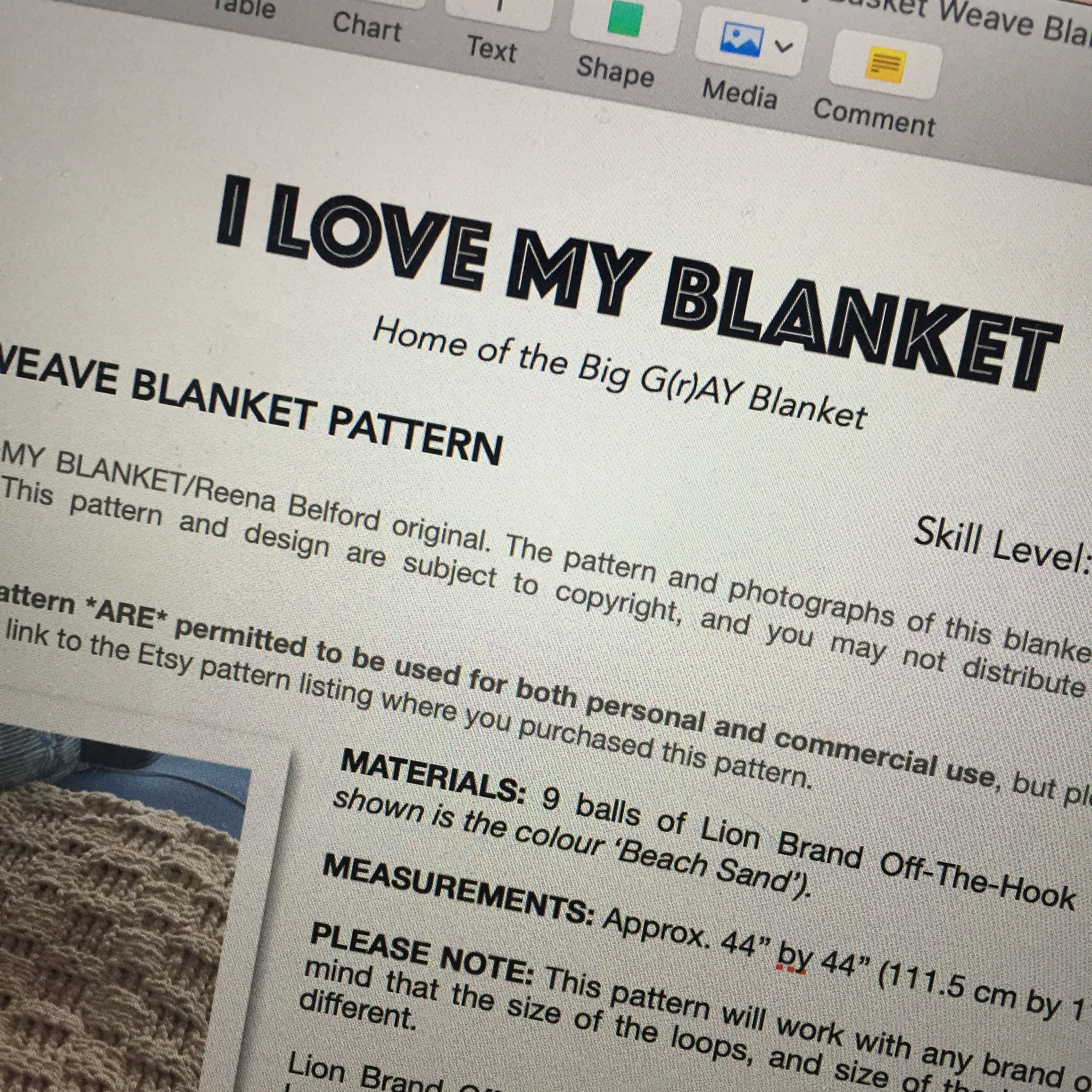 Etsy commercial blanket shop
