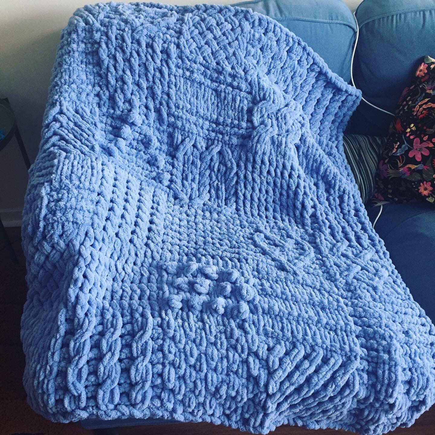 Bernat sampler knit blanket sale