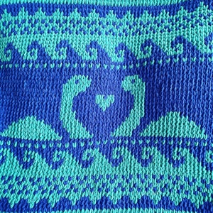 Blanket Pattern Download // PATTERN: Nessie Scandinavian Blanket // Alize Puffy More // Bernat Graph It // Loop Yarn Pattern // Loch Ness