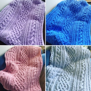 Knitting Patterns Twin Size Blanket Etsy UK