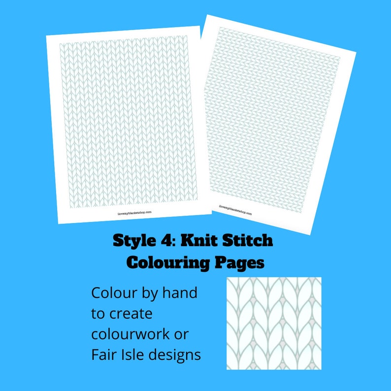 Printable Graph Paper // Graph Paper for Knitters // Knitter Etsy