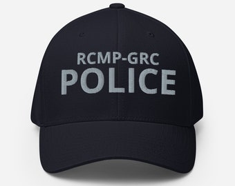 RCMP-GRC POLICE Premium Flexfit Hat, Law Enforcement Ballcap, Royal Canadian Mounted Police Flexfit Cap, Gift for Officers