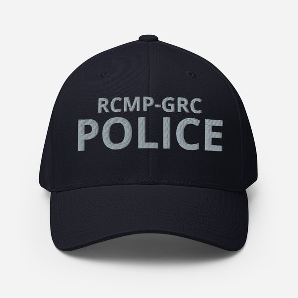 RCMP-GRC POLICE Premium Flexfit Hat, Law Enforcement Ballcap, Royal Canadian Mounted Police Flexfit Cap, Gift for Officers