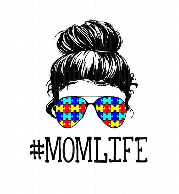 Download Autism Mom Mom Life Aviator Glasses Digital Design Png Etsy