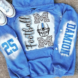 Football Mom Custom hoodie, bleached hoodie, sublimated hoodie, BEST Seller, trending
