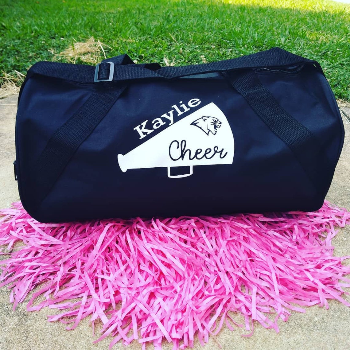 Custom Cheer Duffle Duffle Bag Barrel Bag Glitter Design Etsy