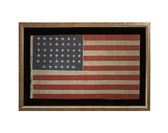 45 Star American Parade Flag - Notched Pattern Circa 1896-1907