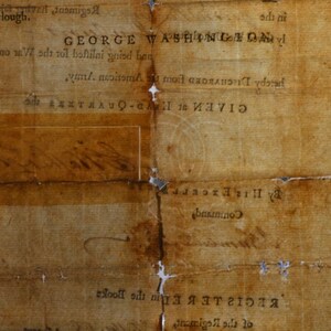 George Washington signed discharge, Revolutionary War I 1783 image 9