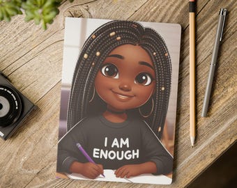 I Am Enough Softcover Notizbuch mit Positiven Affirmationen Innencover