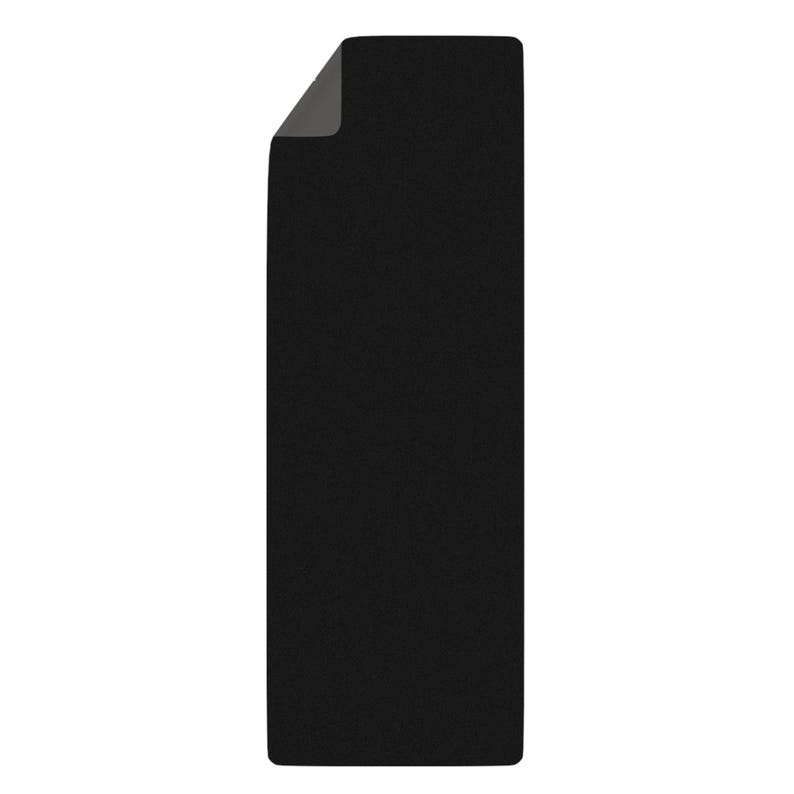 Zen Black Woman Yoga/Meditation/Exercise Rubber Mat, 24" x 68" image 4