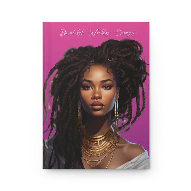Affirmation Journal: Black Woman Art, Lined Pages image 2