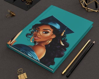 Empowering Graduation Journal für schwarze Frauen-Klasse von 2026 - 5,75 "x 8"