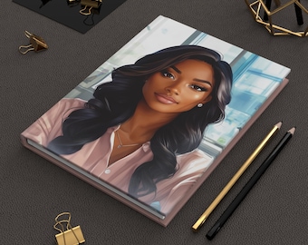Positive Energy Inspirational Hardcover Journal, for Black Women