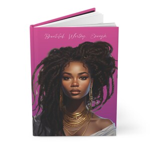 Affirmation Journal: Black Woman Art, Lined Pages image 4