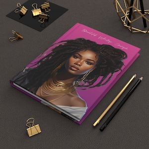 Affirmation Journal: Black Woman Art, Lined Pages image 1