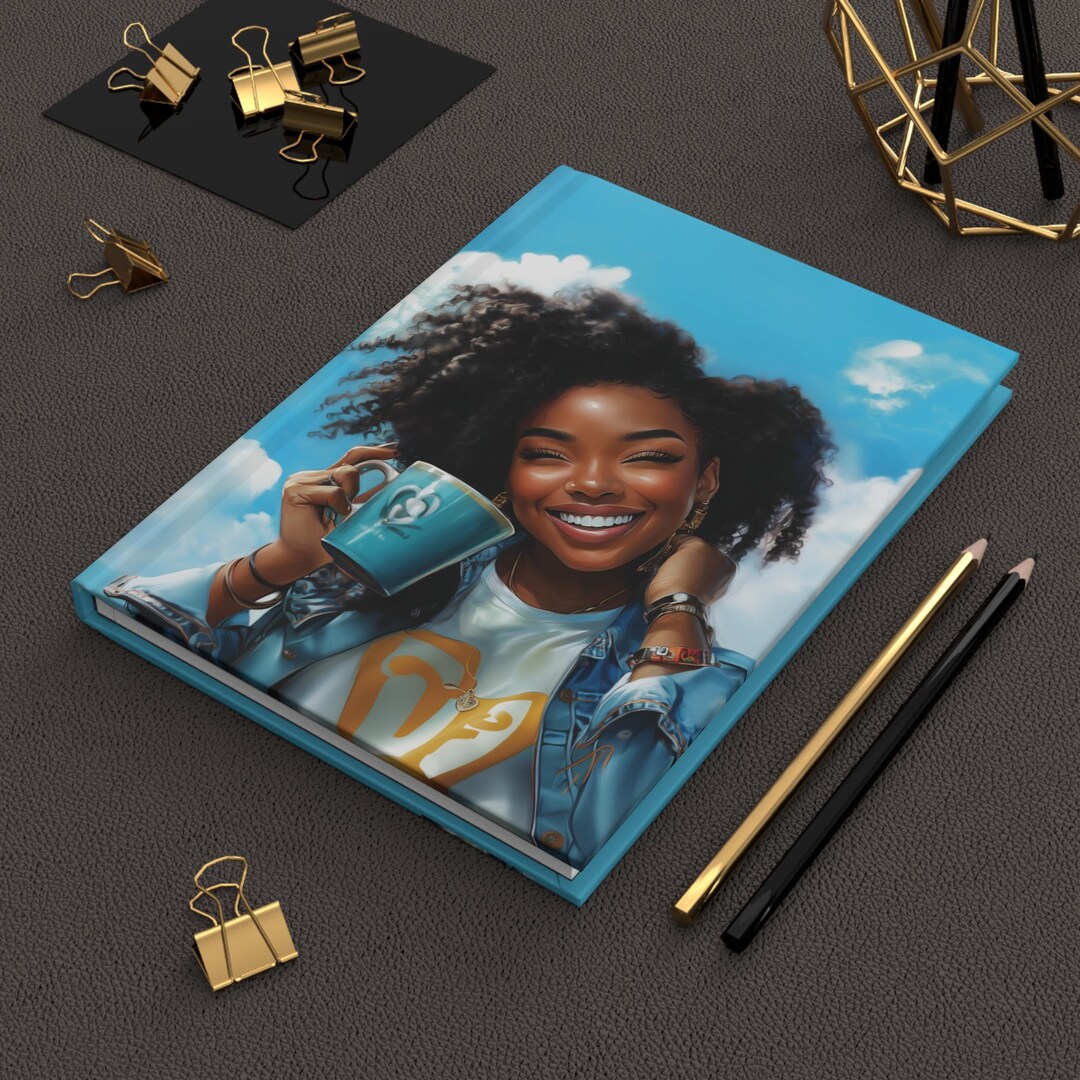 Empowering Black Women Becoming Matte Journal: Blue Sky Design - Etsy