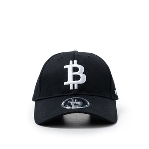 Black Designer Bitcoin Hat with 3D Embroidery for BTC Fans