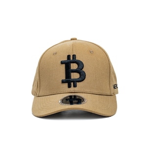 Dark Khaki Bitcoin Hat with 3D Embroidery for The BTC Fans