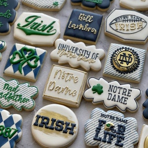 University Themed Cookies / College Cookies / Graduation / Sugar Cookies