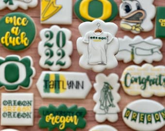 University Themed Cookies/ College Cookies/ Graduation Cookies / Sugar Cookies