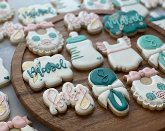 Baby Shower cookies / Baby Shower / Girl Baby Shower / Sugar Cookies