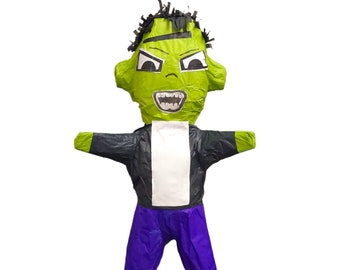Green zombie mini piñata / Halloween