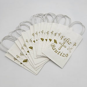 Bolsas kraft para bautizo / bolsas de regalos / bolsas de dulces / bolsas de regalos