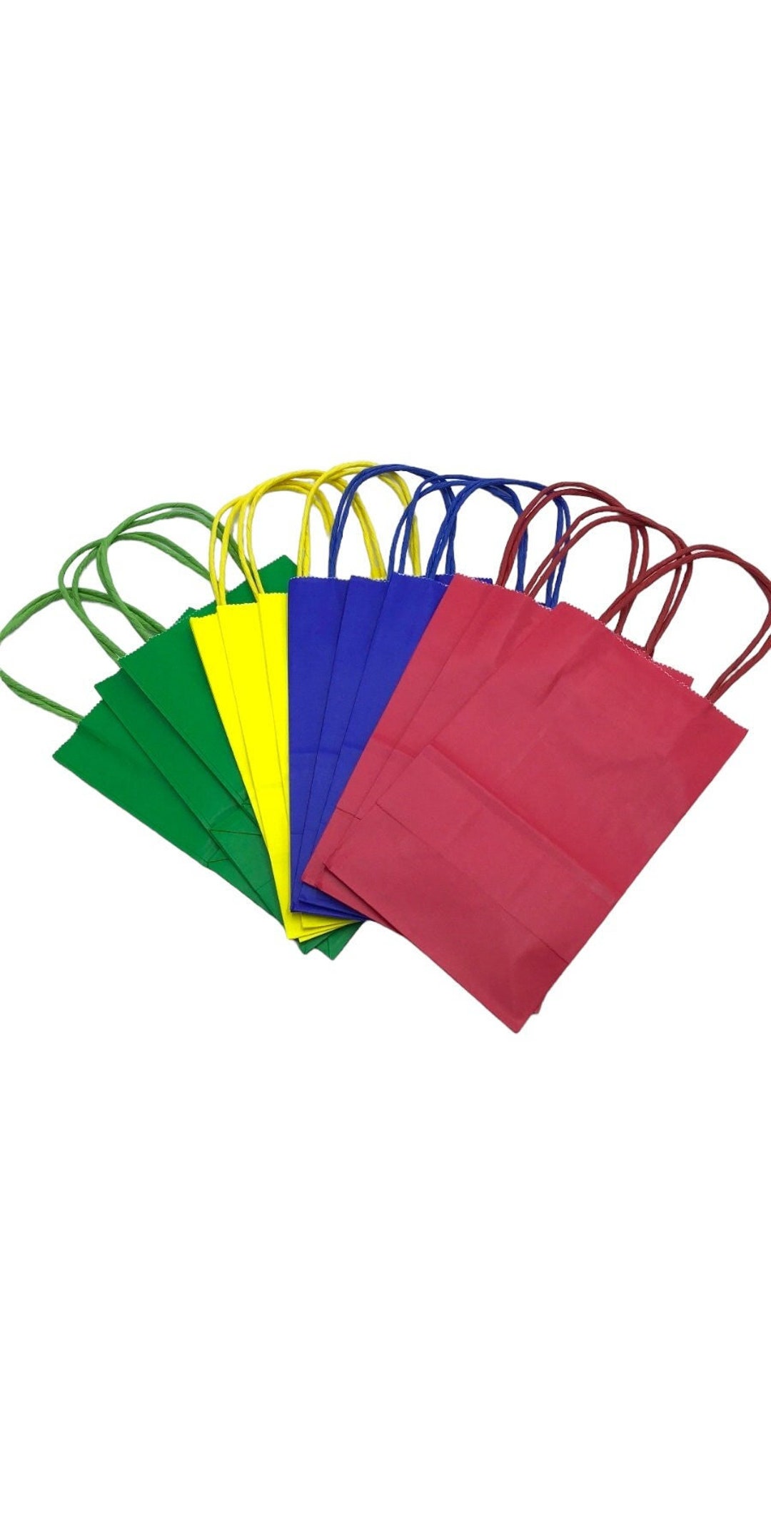 12 Mix Color Kraft Bags / Gift Bags / Goodie Bag / Party Favor ...
