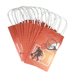 12 Basketball theme bag, goodie bags, Candy bags, favor bags, gift bags