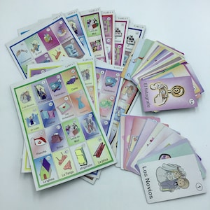 Jogo de chá de panela Loteria Bingo mexicano Despedida de Soltera loteria