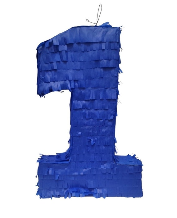 Blue number 1 piñata , number one , king , biggie , Notorious 1 , baby boy