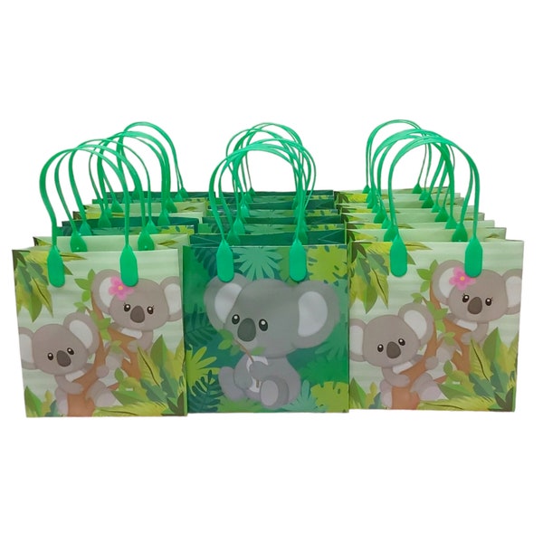 12 koala theme goodie bags,  gift bags , Candy bags , favor bags