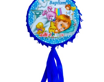 Baptism Piñata,  blue Baptism,  boy Baptism, Baptism party,  bautizo