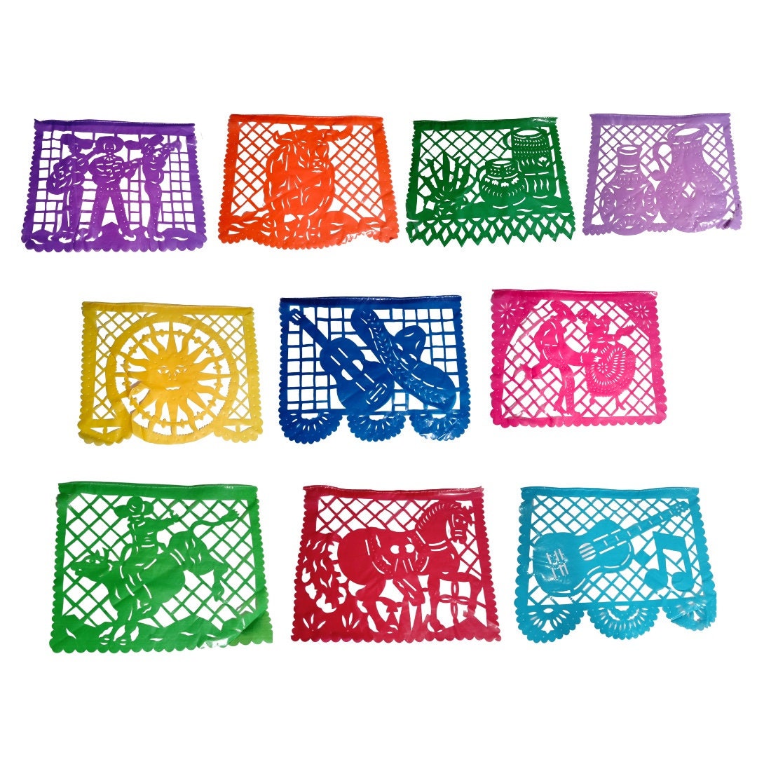 18ft Papel picado mexicano /   Mariachi / Banner / fiesta / Charro /